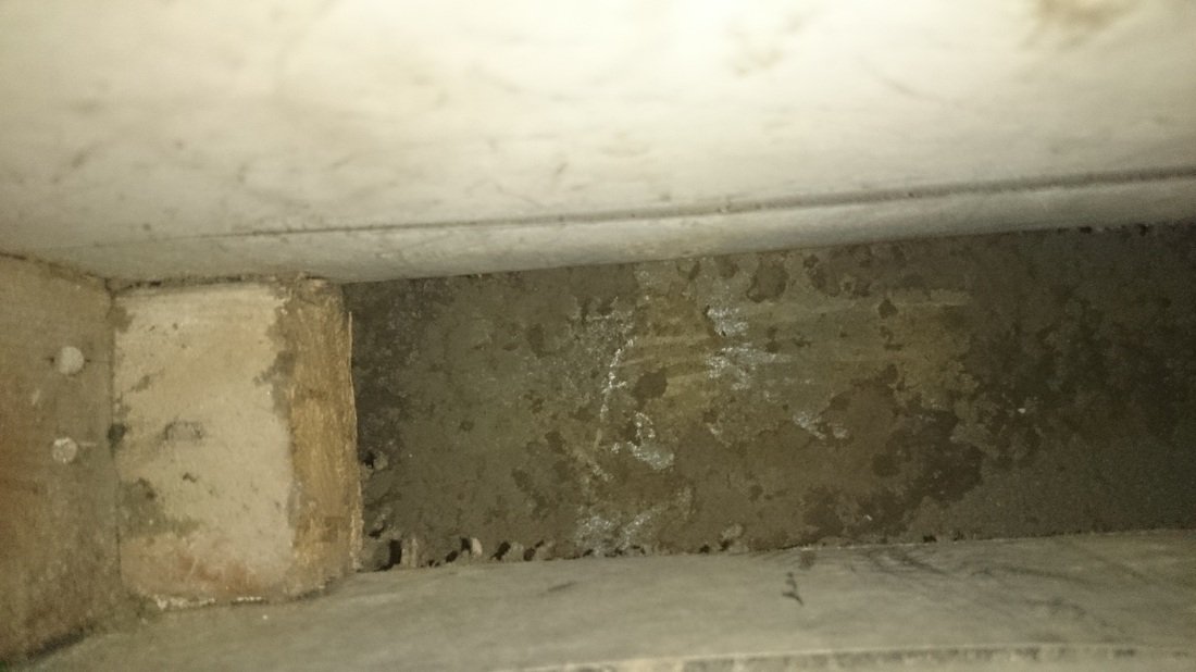 Air duct after cleaning