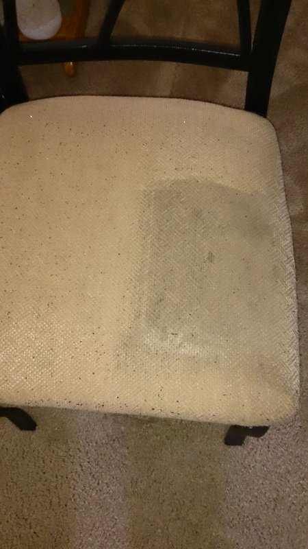 Furniture before cleaning